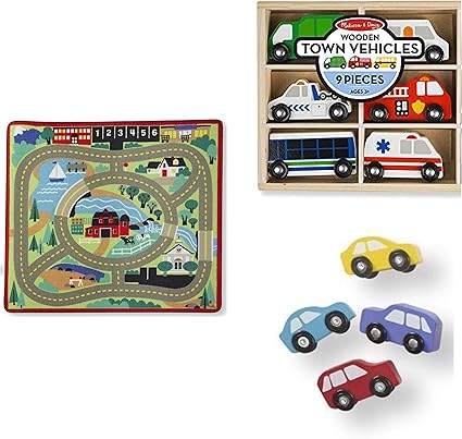 melissa & doug round the town road rug