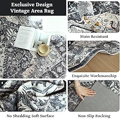 QD-Udreamy 8x10 Area Rugs - Machine Washable Area