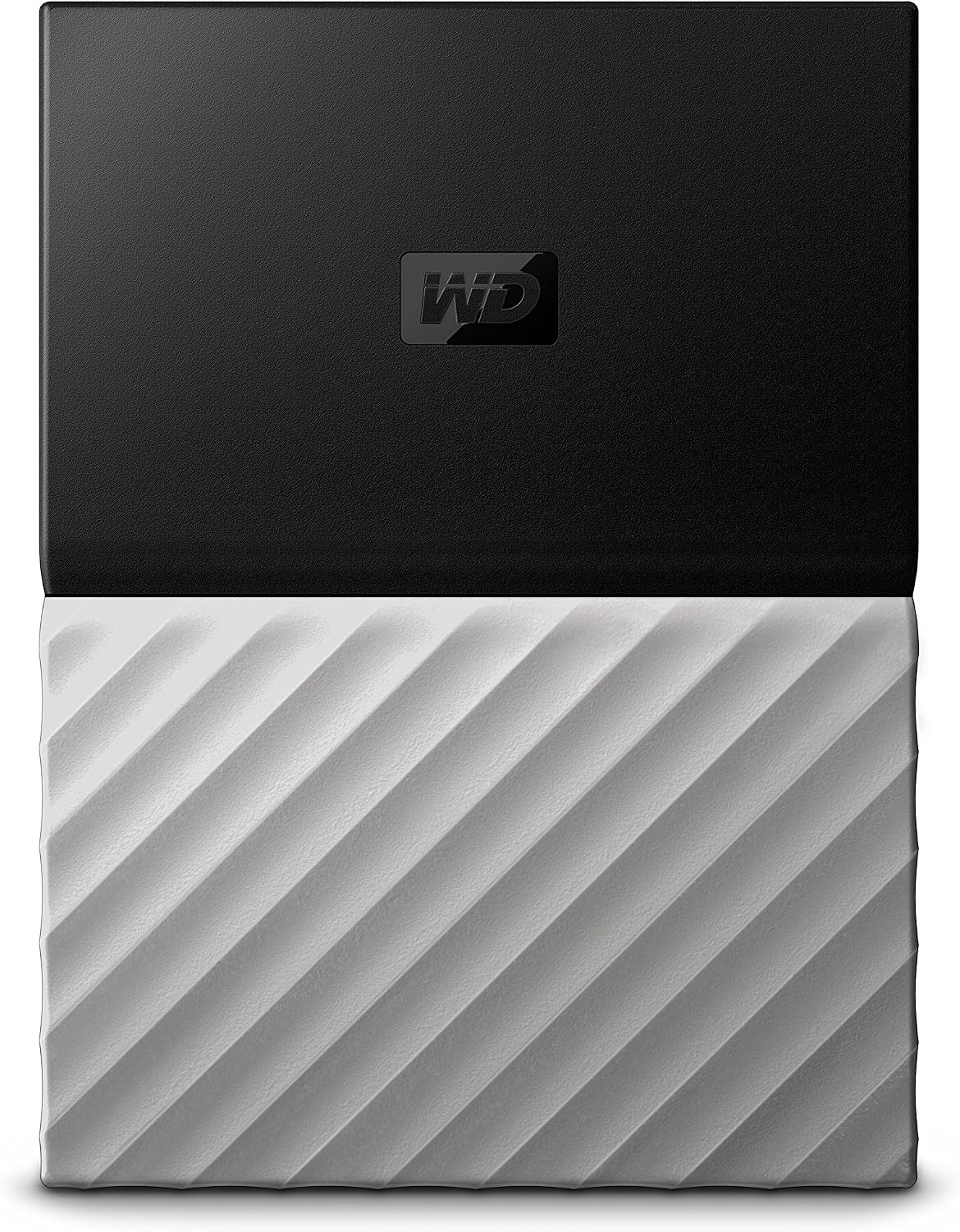 Western Digital My Passport - Disco Duro portátil y Software de Copia de Seguridad automática para PC, Xbox One y Playstation 4, Acabado metálico, Negro/Gris