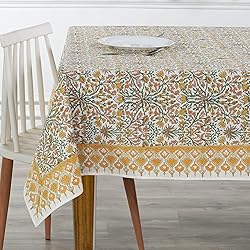 Ridhi - Hand Block Print Cotton Cloth Dinning Table
