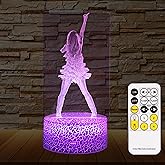 YJYKL Girls Gifts, Singing Girl Birthday Gift, Decoration for Room. Table Lamp for Music Party Supplies.Night Light with 16 Colors Change and Timing
