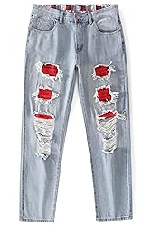 MZNBURAM Men's Non-Stretch Regular Fit Straight-Leg