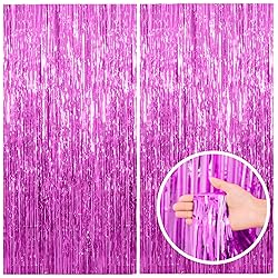 2 Pack Hot Pink Party Backdrop Birthday Decorations