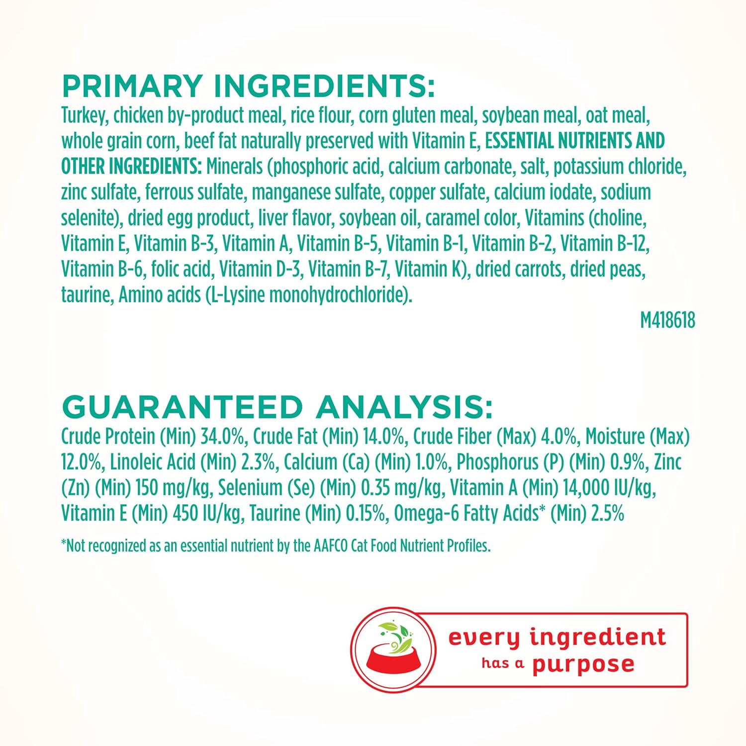 Purina ONE Natural Dry Cat Food, Sensitive Skin & Stomach Formula - 22 lb. Bag : Pet Supplies