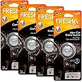 Armor All Car Air Freshener and Purifier - Odor Eliminator for Cars & Truck, Freshfx New Car, 0.08 Fl Oz Vent Clip, Pack of 4, 18549-4PK
