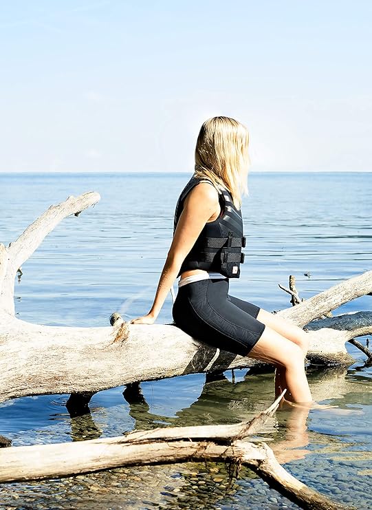 Mesle Neopren Shorts Bermuda Women Neopren Hose Fur Frauen 2 Mm Flex Stretch Neopren Schnurverschluss Schwarz Weiss Damen Grosse 36 Amazon De Bekleidung