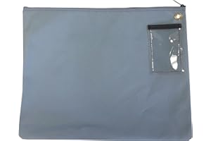 CARDINAL BAG SUPPLIES Interoffice Mailer Canvas Transit Bag 14w x 11h (Gray/Blue)