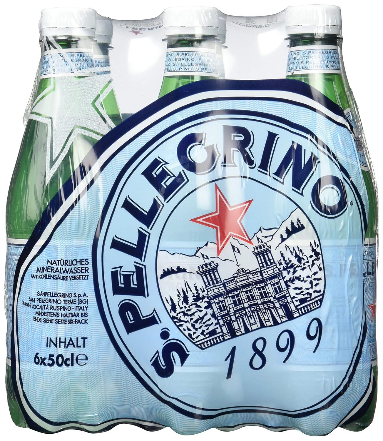San Pellegrino Mineralwasser prickelnd 0,5l PET
