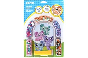 Perler 80-63145 Axolotl Fused Bead Craft Activity Kit, Multicolor, 2004 Pieces