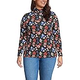 Lands' End Lightweight Jersey Long Sleeve Turtleneck