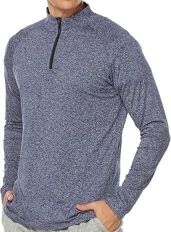 men's quarter zip athletic pullover