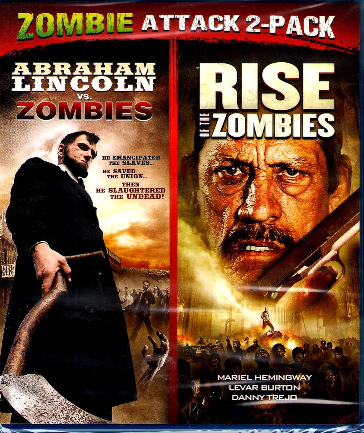 Abraham Lincoln Vs. Zombies / Rise Of The Zombies Zombie Attack 2 pack Bluray