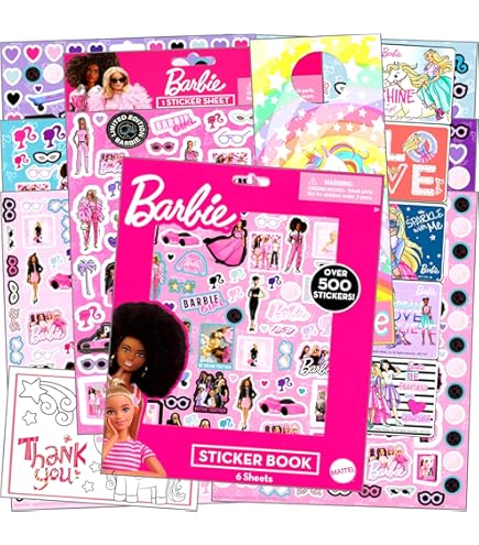 Amazon.com: Barbie Sticker Set for Girls - Bundle with 600+
