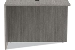 Alera Alera Valencia Series Reversible Return/Bridge Shell, 42w x 23.63d x 29.5h, Gray