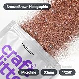 Hemway Bronze Brown Holographic Glitter 100g Microfine for Resin Craft view 4