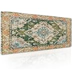 ICasso Rug Desk Mat Retro,Extra Large Desk Pad Non Slip,XXL Keyboard - View #3