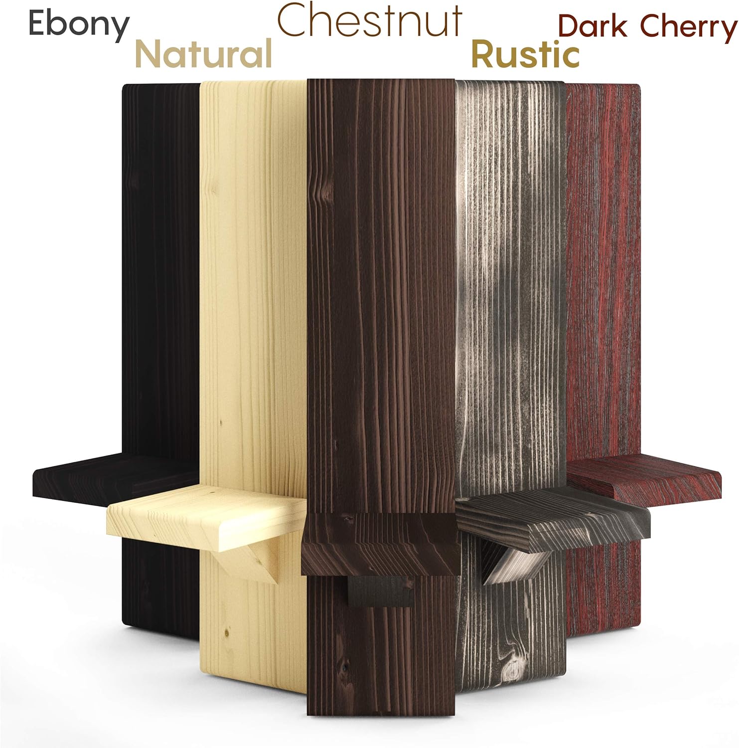 Wall-Mount Candleholders | Wood Candle Holders | Floating Shelves | Wallmounted Rustic Pillar Candle Sconce | Hanging Shelf | Farmhouse Wall Decor | Large Wooden Handmade Sconces: Kitchen & Dining