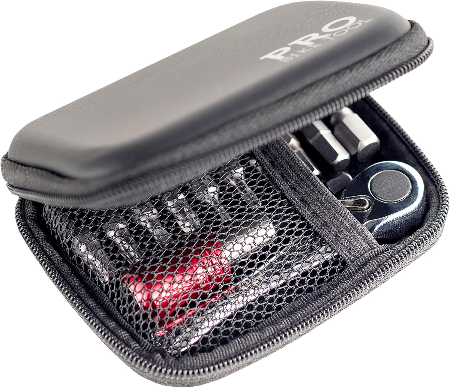 Pro Bike Tool Mini Ratchet Tool Set - Reliable and Stylish Multitool Repair Kit for Road and Mountain Bikes - Versatile EDC Multi Tool for Your Bicycle, Home or Work - Hard Case Pouch : Sports & Outdoors