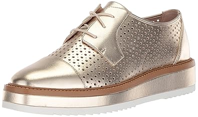 gold oxford platform shoes