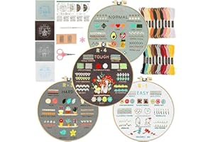 Hand Embroidery Beginner Kit Cross Stitch kit Adult Printed Cross Stitch kit Embroidery kit Craft Supplies Perfect for Adult 