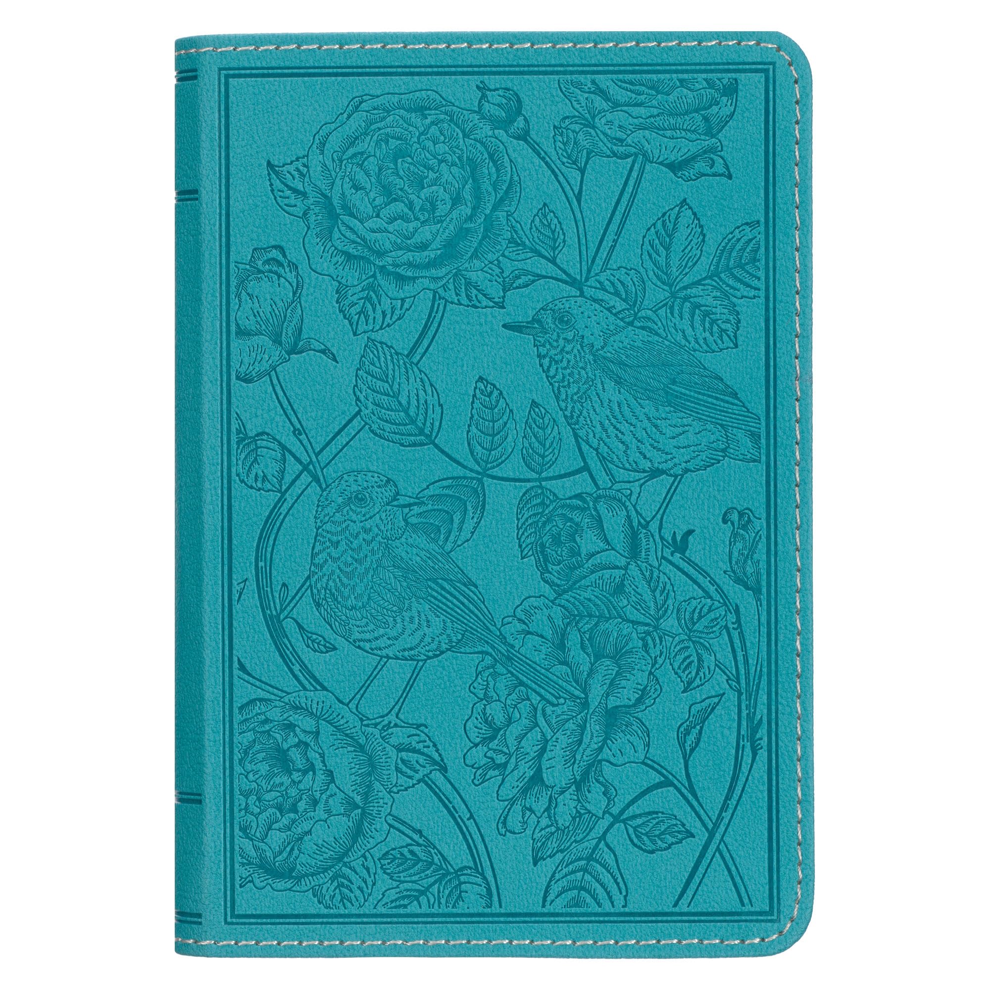 KJV Holy Bible, Compact Vegan Leather Red Letter Edition - Ribbon Marker, King James Version, Teal, Zipper Closure (KJV Compact Editions) KJV Holy Bible, Compact Vegan Leather Red Letter Edition - Ribbon Marker, King James Version, Teal, Zipper Closure (KJV Compact Editions) Imitation Leather