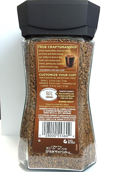 NESCAFE TASTERS CHOICE FRENCH ROAST INSTANT COFFEE, NEW JAR, 7 OZ CANISTER