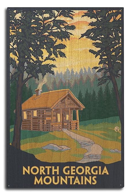 Amazon Com Lantern Press North Georgia Mountains Cabin In Woods