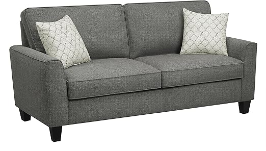 Amazon Com Serta Deep Seating Astoria 73 Sofa In Dark Gray