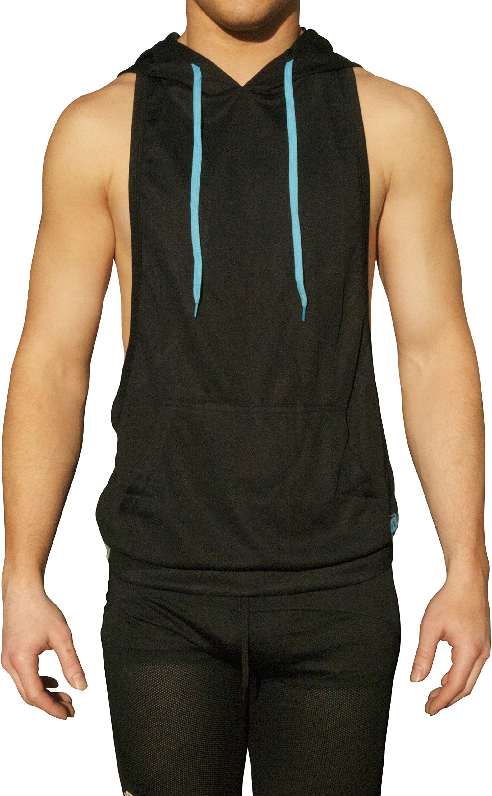 Muscle Cut Athletic Bodybuilder Stringer Tank Top Hoodie
