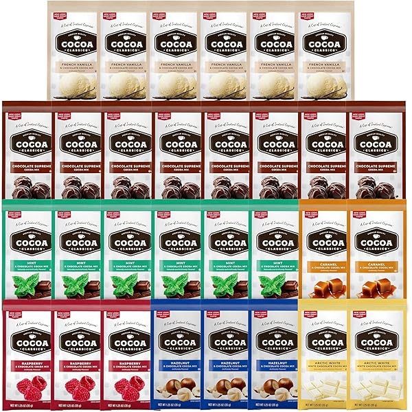 Amazon.com : Hot Cocoa Mix Variety Pack | (34 - Count) : Grocery
