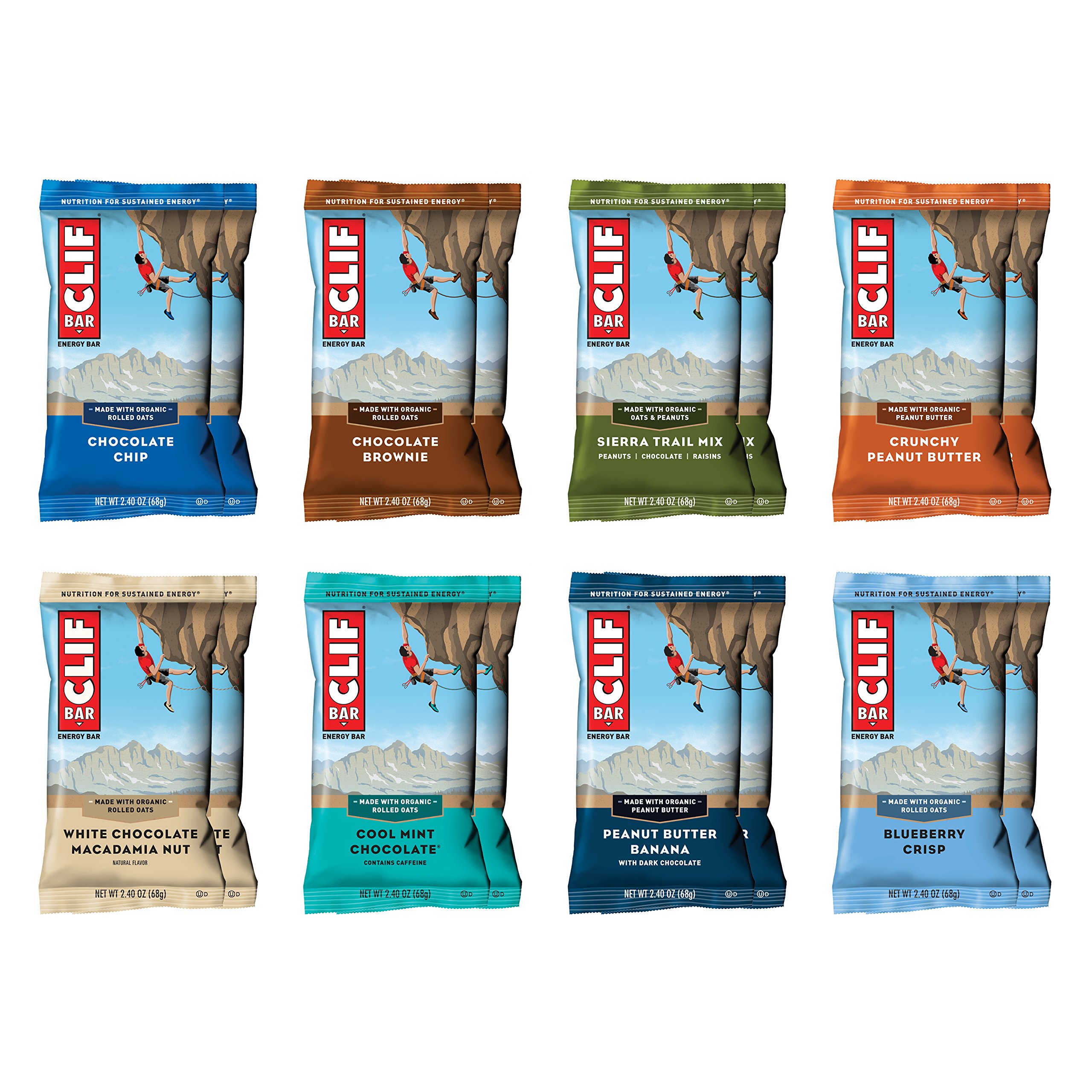CLIF BUILDER'S Protein Bar 7Flavor Variety Pack (2.4