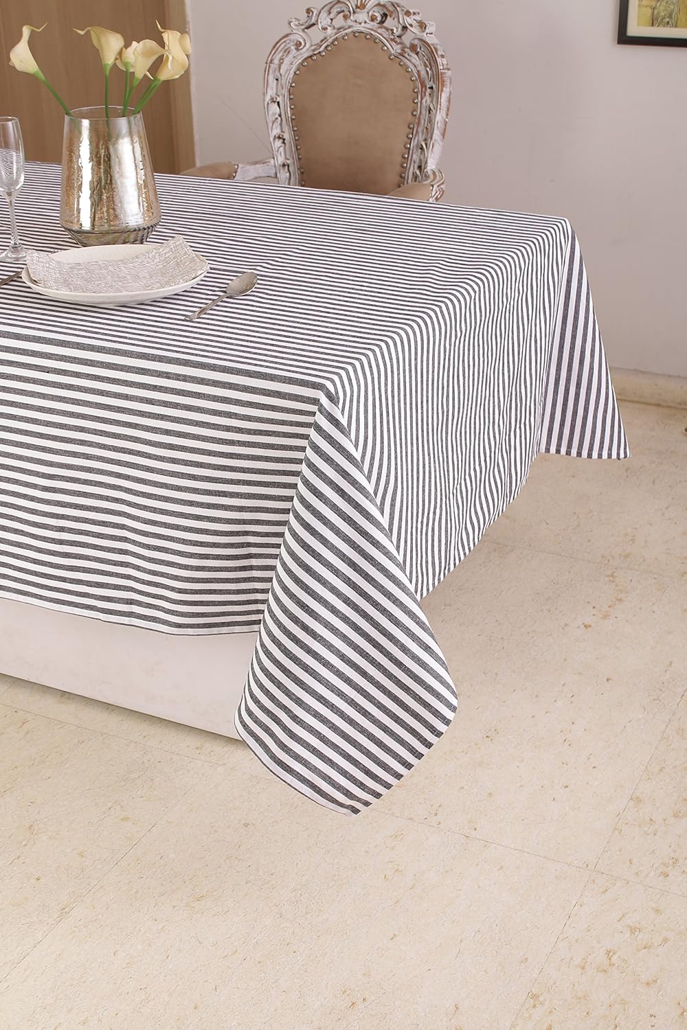 Best black white table cloth party stripes