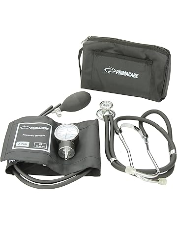 Primacare DS-9181-BK Professional Blood Pressure Kit, Includes Aneroid Sphygmomanometer and Sprague