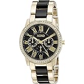 Accutime XOXO Women's XO5874 Gold-Tone and Black Bracelet Watch