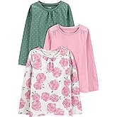 Simple Joys by Carter's Baby-Girls Long-Sleeve Shirts, Pack of 3
