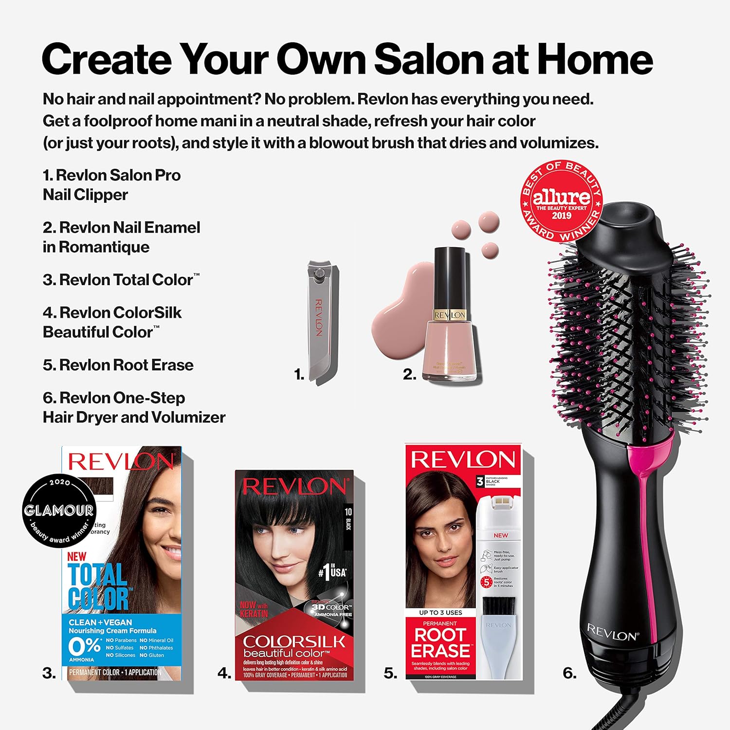 Revlon Root Erase Permanent Hair Color, At-Home Root Touchup Hair Dye with Applicator Brush for Multiple Use, 100% Gray Coverage, Dark Blonde (7), 3.2 oz: Beauty