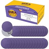 Dura-Gold Premium 80 Grit 2" Purple Film Ceramic Sanding Discs, Box of 30 | Hook &amp; Loop Backing Sandpaper for DA Sander, Drill, Grinder, Rotary Tool - Sand Auto Body Paint, Metal, Wood, Woodworking