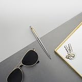 Parker Jotter Ballpoint Pen Stainless Steel Golden Trim Medium Blue Ink Gift Box view 4