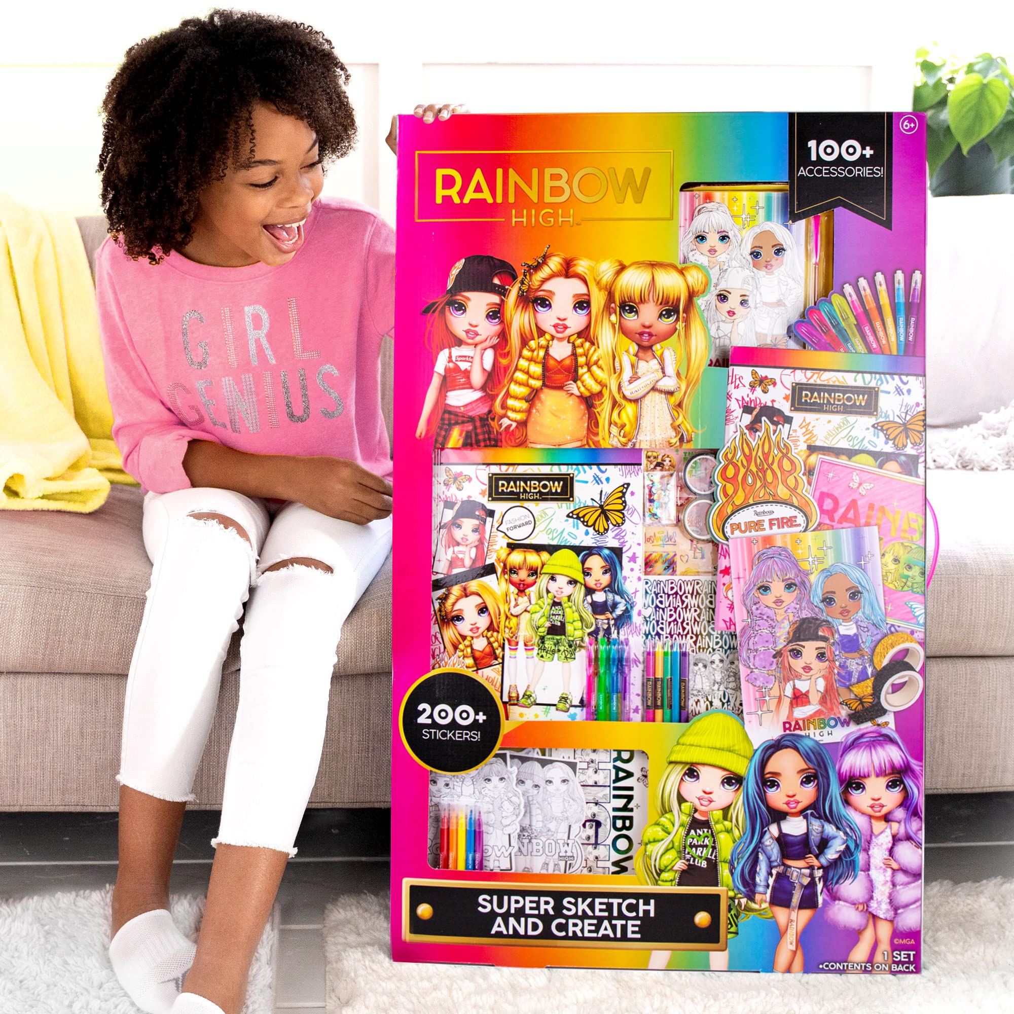Horizon Group USA Rainbow High Super Sketch & Create, 300+ Piece