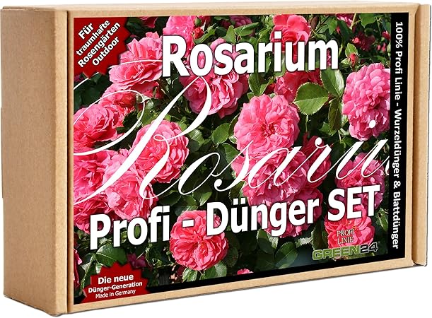 Rosarium Dunger Set Fur Rosen 3 Profi Rosendunger Zum Fachgerechten Dungen Uppige Bluten Gesunde Pflanzen Amazon De Garten