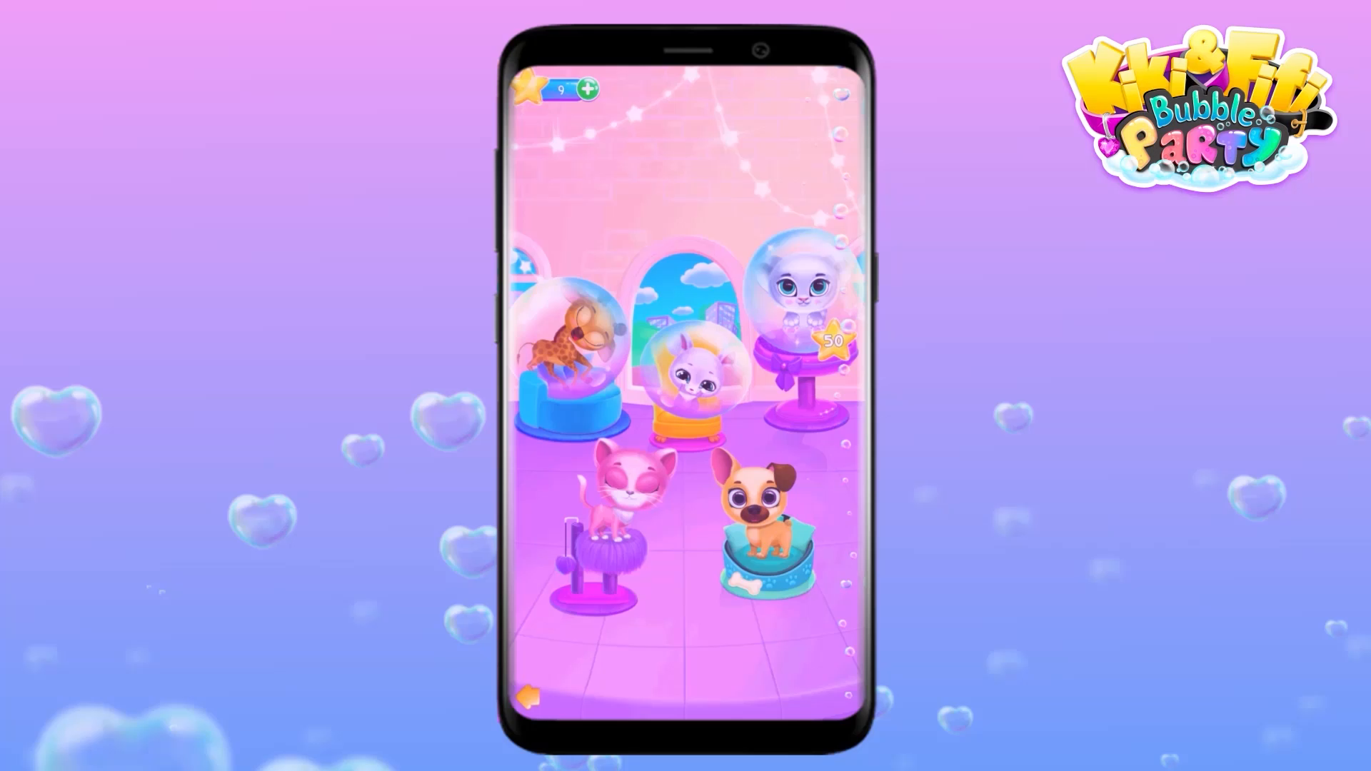 Kiki & Fifi Bubble Party Fun Pet Care, Baking, Puzzle, Dress Up