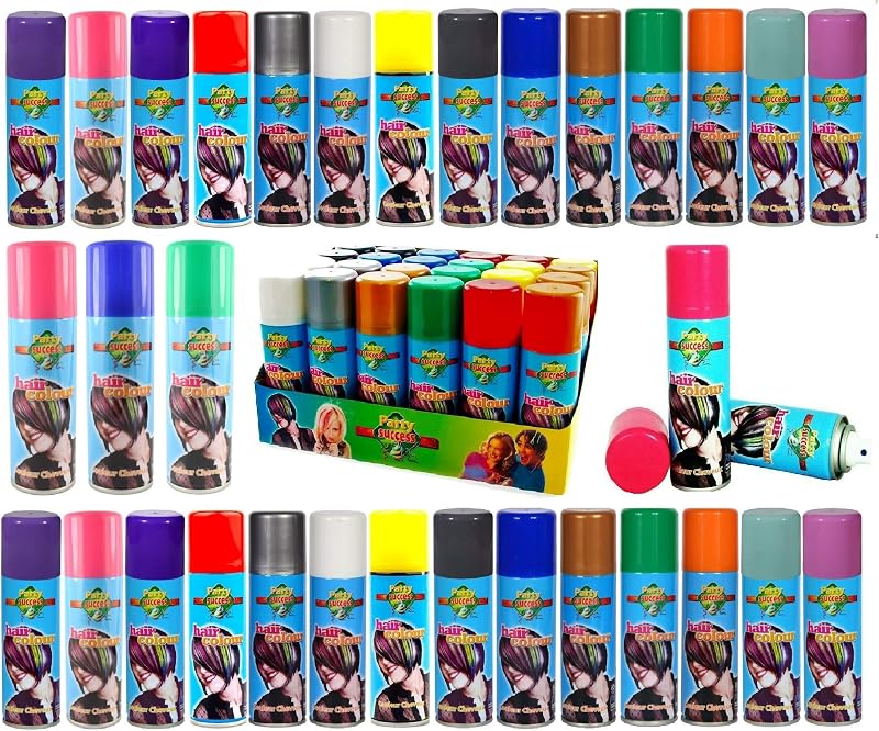 Party Success Temporary Hair Colour Spray Blue 125Ml Wash Out