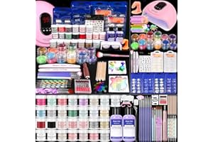 MAJOR DIJIT Acrylic Nails Kit Set 29 Colors with UV Lamp & Electric Drill, 2x60ml Monomer - All-in-One Nail Art Supplies for Beginners with Everything