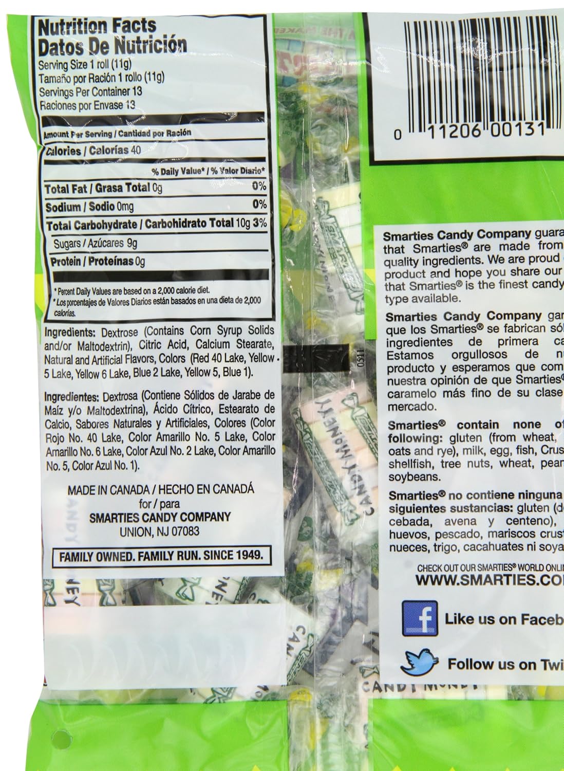 Amazon.com : Smarties Candy Money, 6 Ounce (Pack of 12 ...