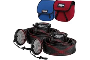 RUNCL Fishing Rod Sleeves & Reel Bags, Spinning/Casting Rod Socks & Spinning/Baitcasting Reel Covers - Protection Solution, Space Saver, Perfect Storage - Fishing Pole Sleeves & Reel Pouch (2 Pack)