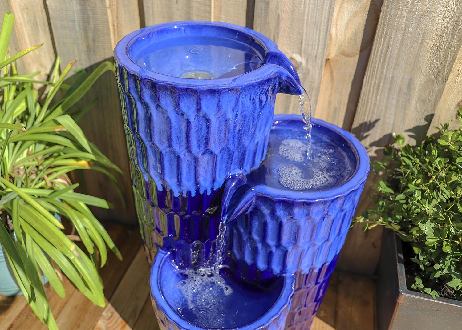 Kenroy Home 51078CB Nueva Fountains, Cobalt : Garden & Outdoor