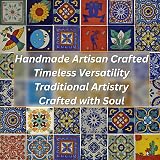 Tumia LAC Handmade Mexican Talavera Tile 10.5cm Chabelita Ceramic Craft view 5