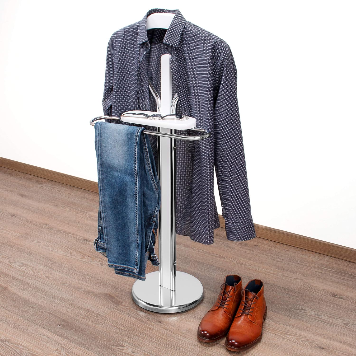 bremermann Valet Stand in white (chrome) - Image 3