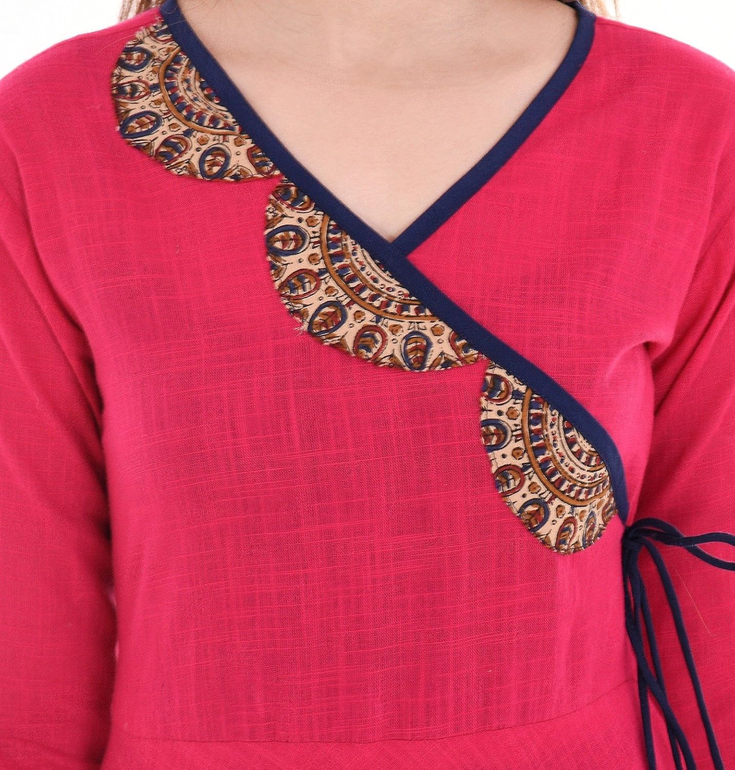 yash gallery women's patchwork anarkali flared kurta