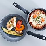 Russell Hobbs Metallic Marble 2 Piece Frying Pan Set 20/24cm Induction view 5